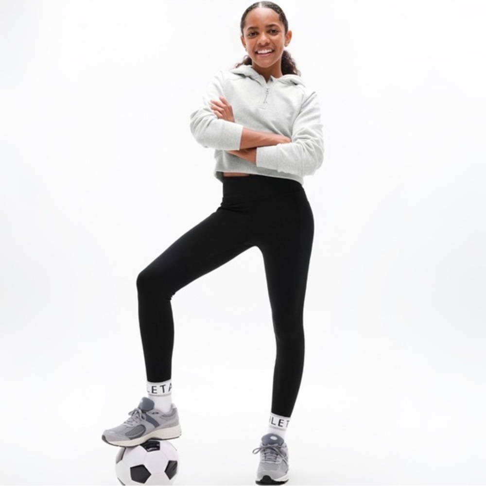 ATHLETA GIRLS ALL DAY HALF ZIP HOODIE